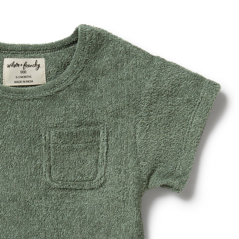 T-shirt en éponge biologique Moss | Wilson + Frenchy
