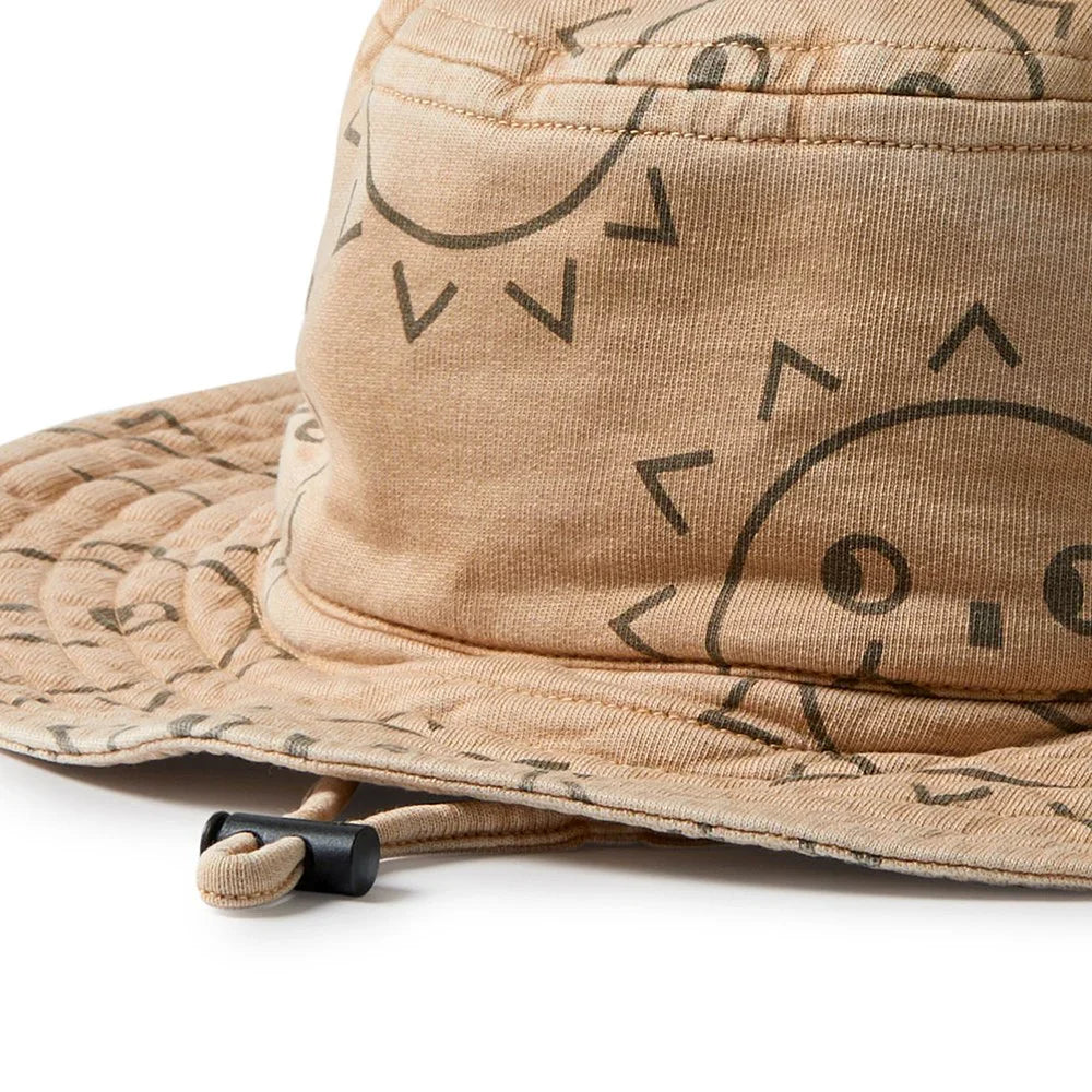 Chapeau de soleil en molleton biologique Happy Days | Wilson + Frenchy
