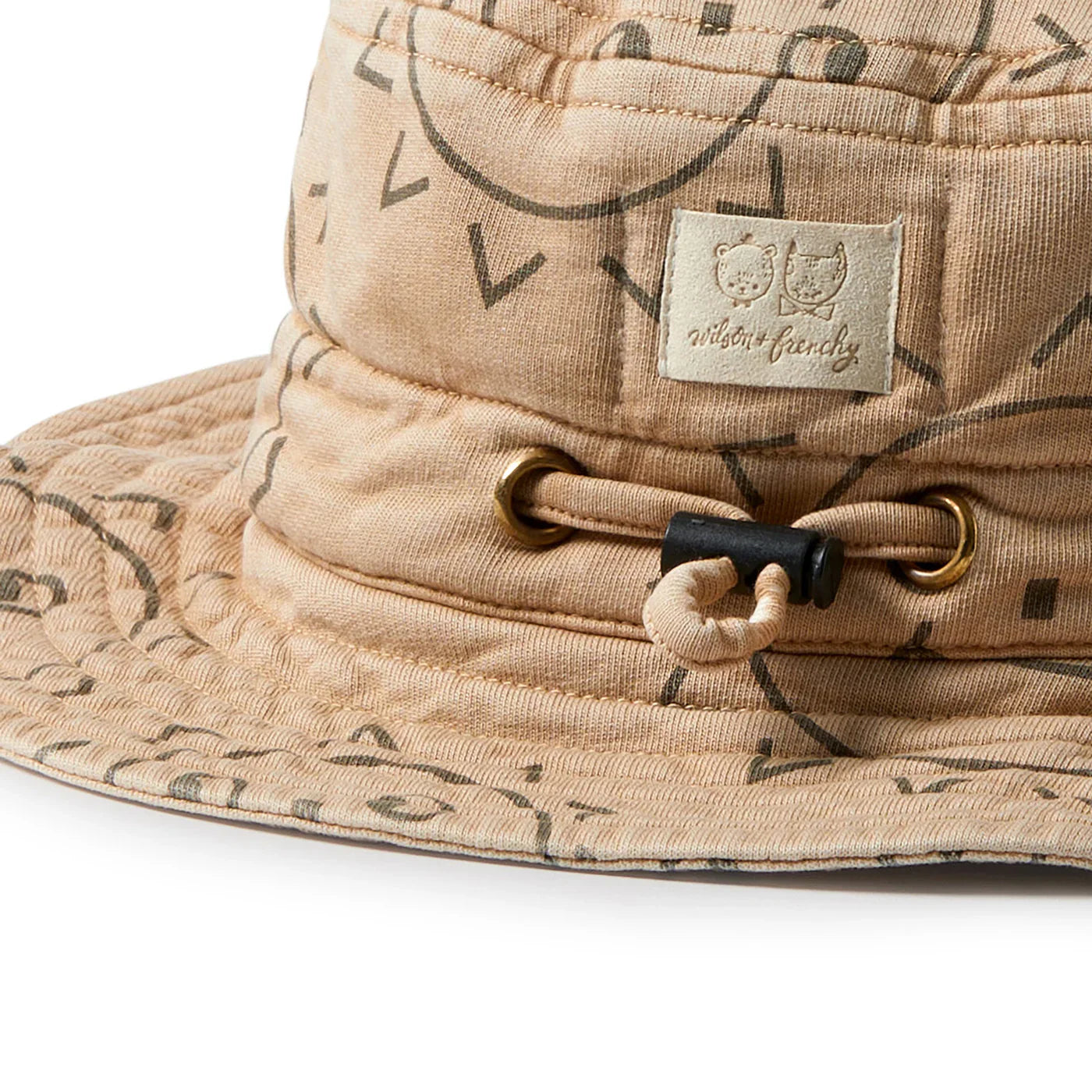 Chapeau de soleil en molleton biologique Happy Days | Wilson + Frenchy