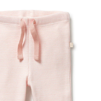 Legging côtelé à rayures en coton bio | Cantaloup | Wilson + Frenchy