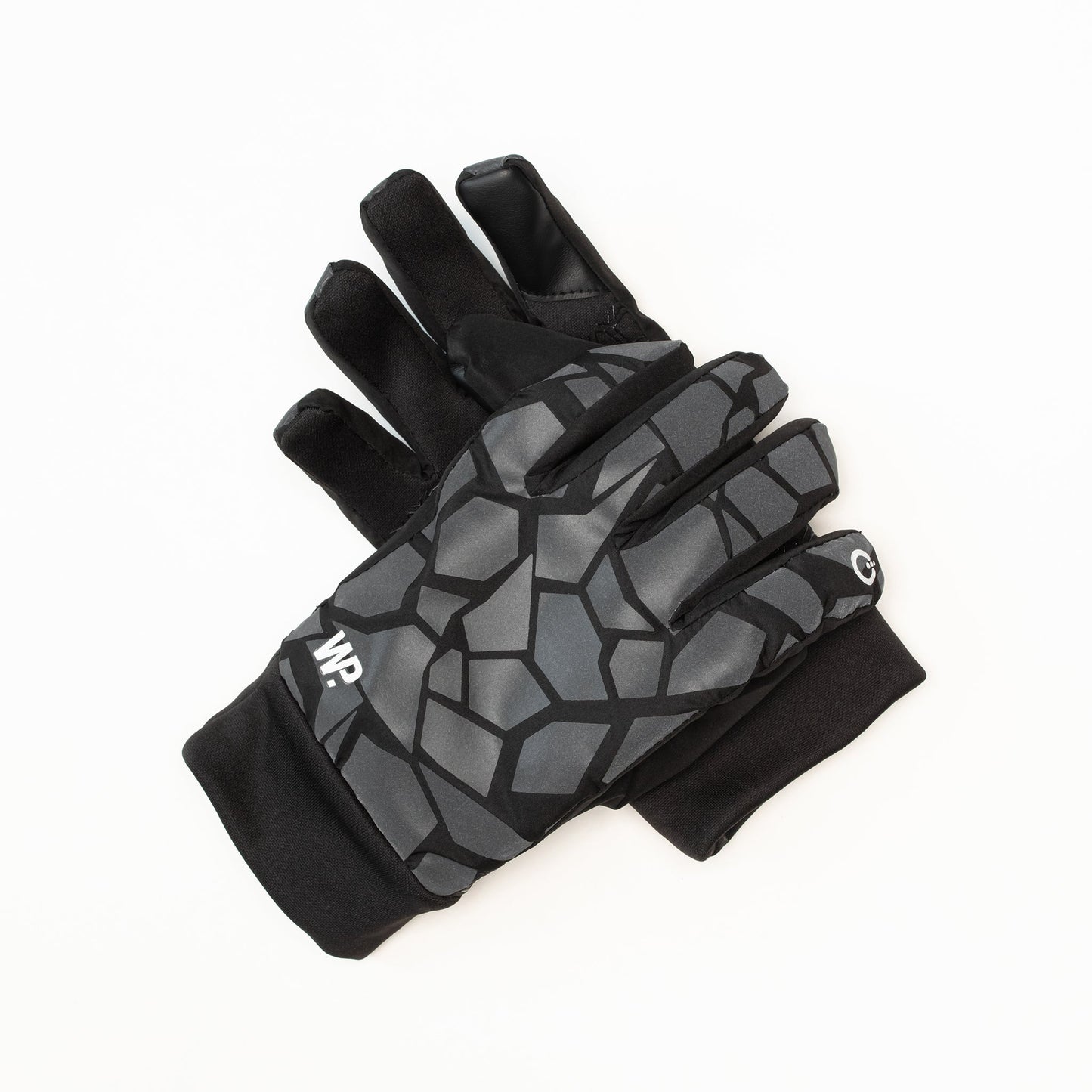 Black Chrome Hexagon Reflective Commuter Glove