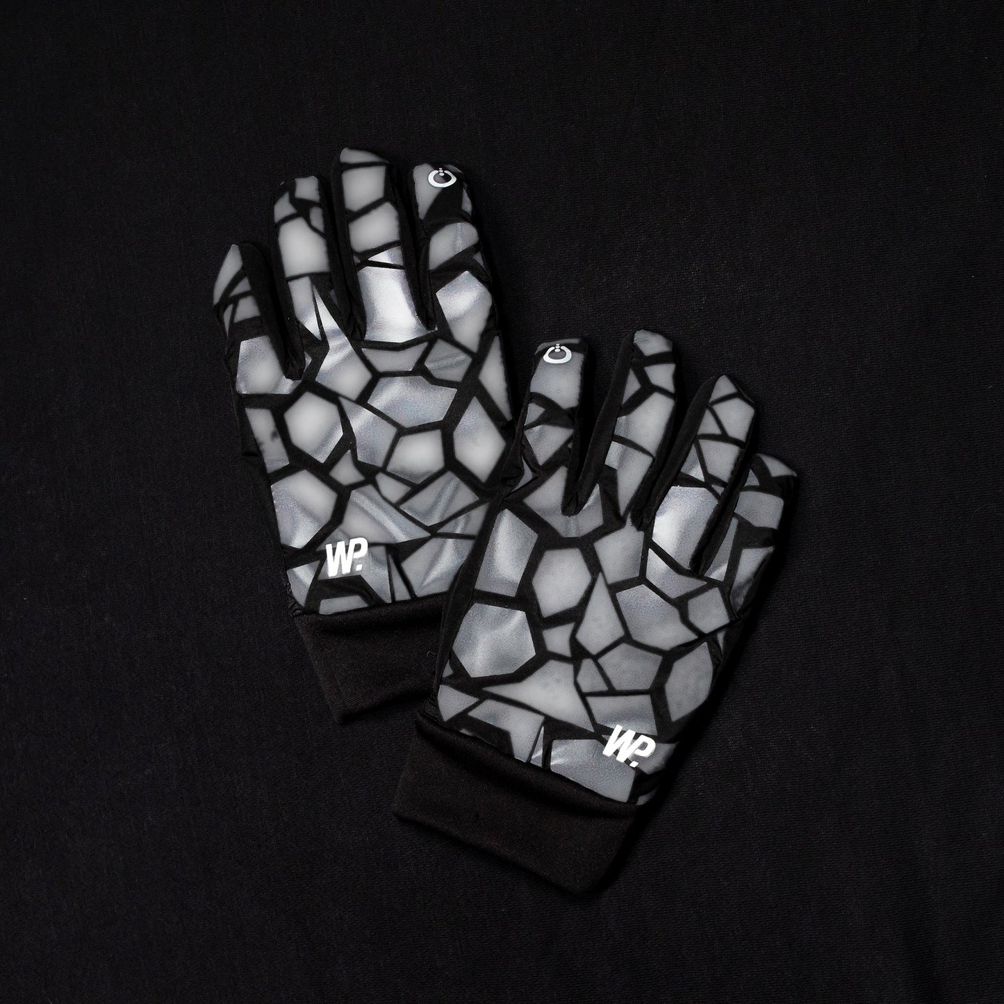 Black Chrome Hexagon Reflective Commuter Glove