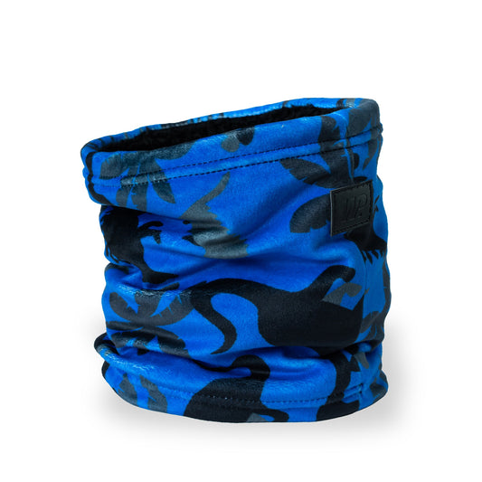 Cache-cou réversible en peluche Dino Squad Royal Black
