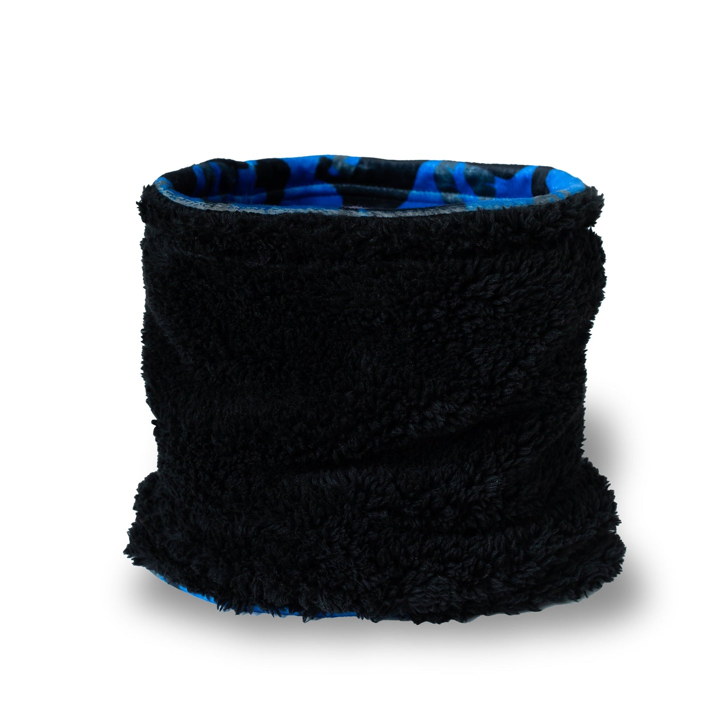 Cache-cou réversible en peluche Dino Squad Royal Black