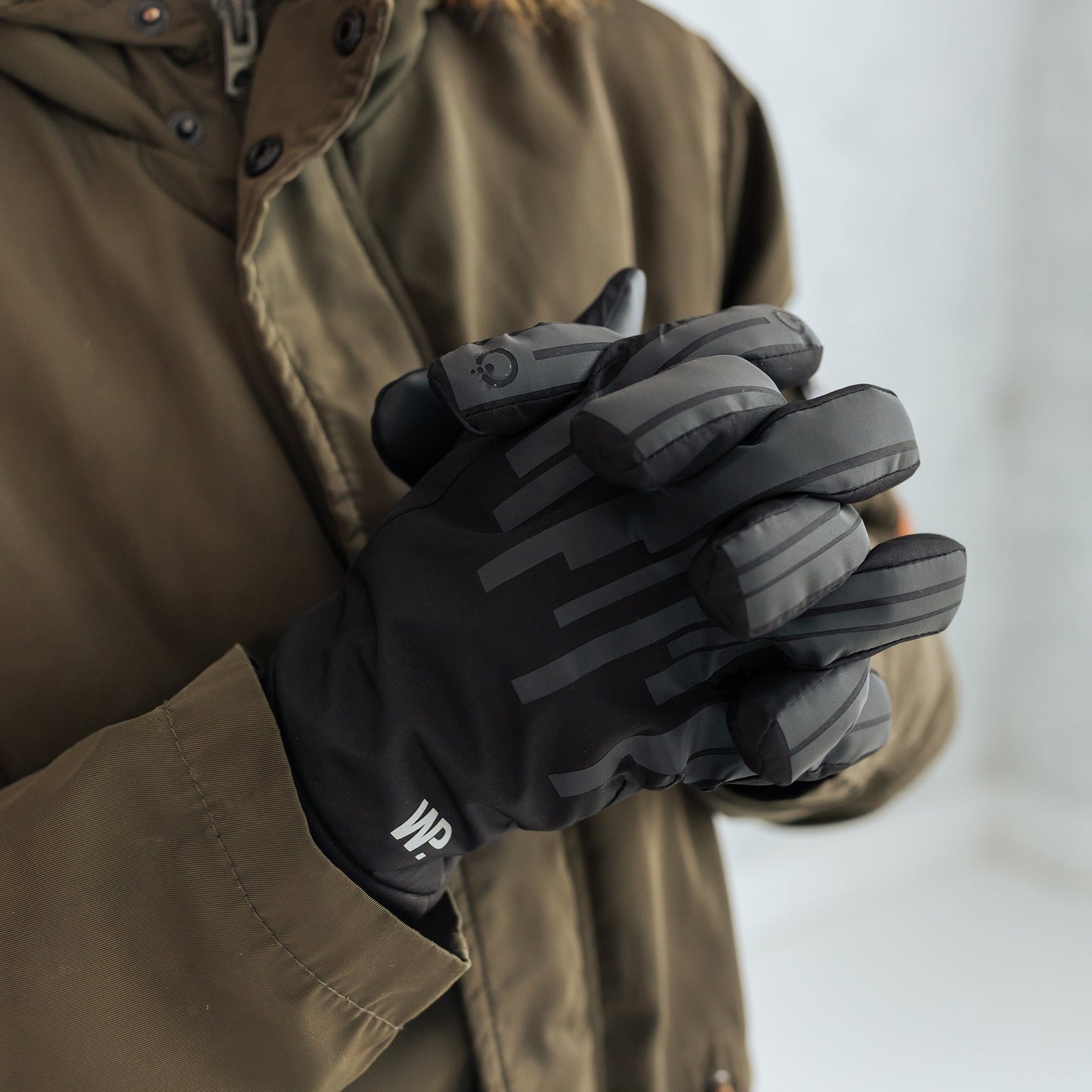 Gant de vélo réfléchissant Black Chrome Levels