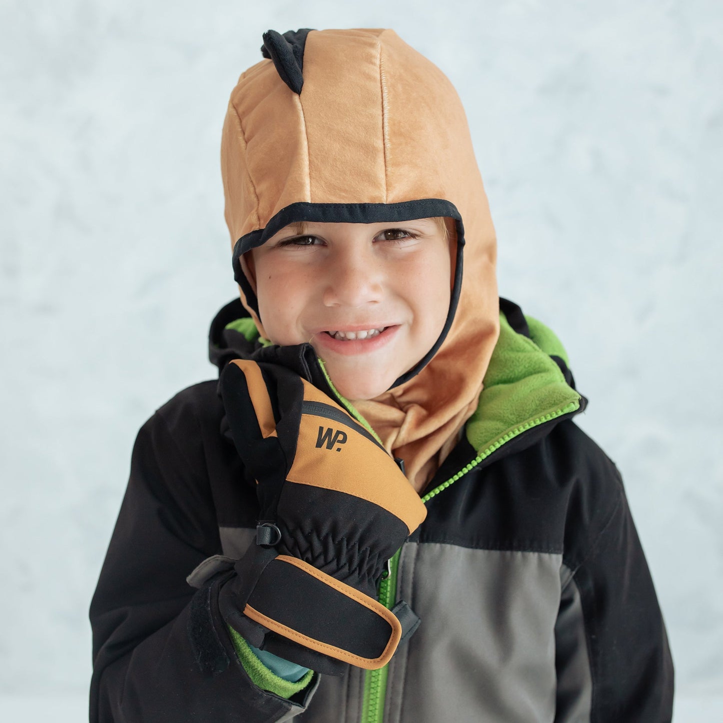 Camel Black Ski Glove