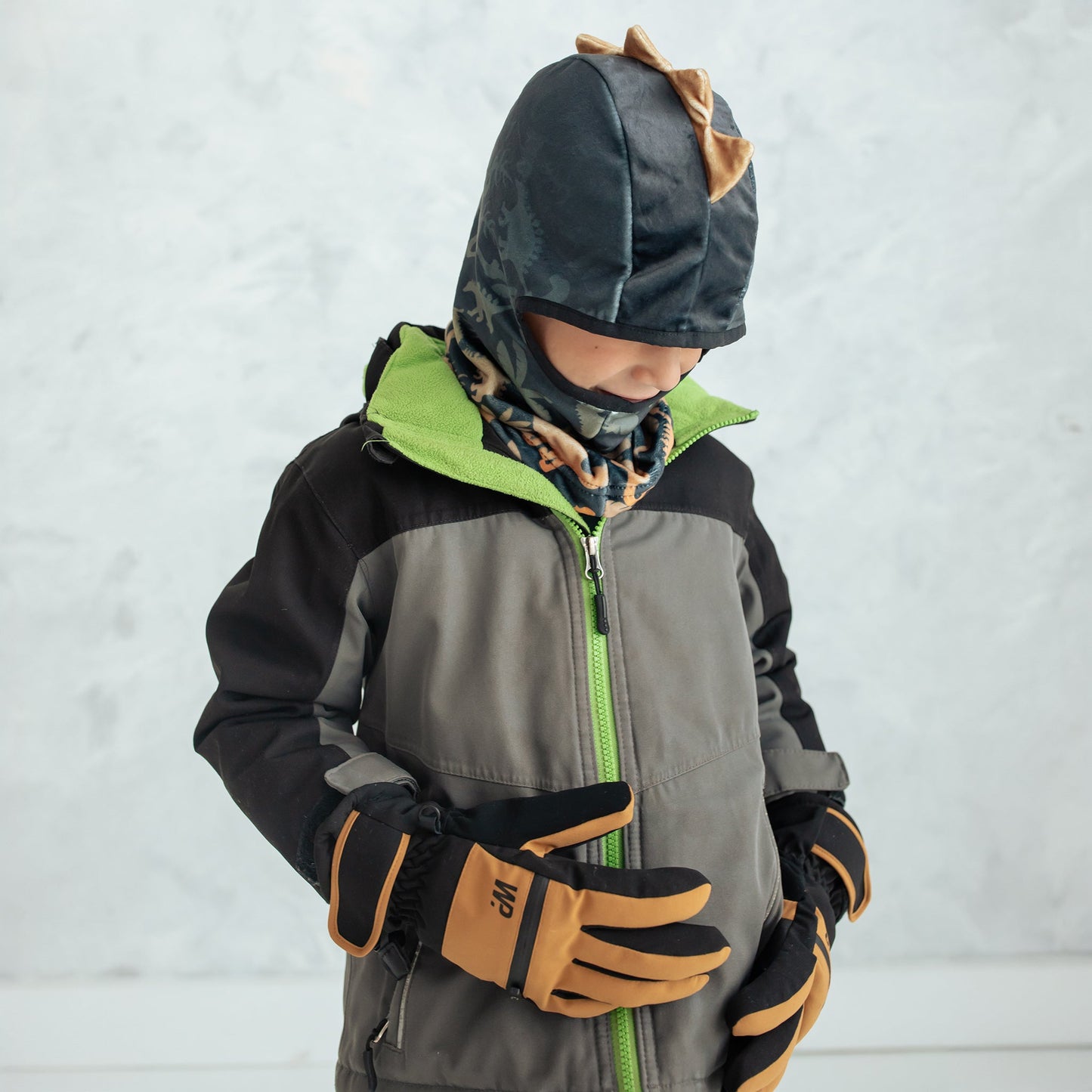 Camel Black Ski Glove