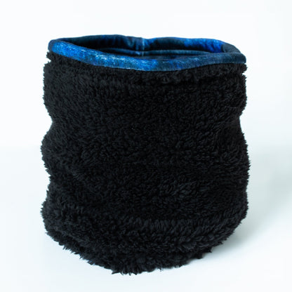 Royal Bark Camo and Black Reversible Plush Neck Warmer