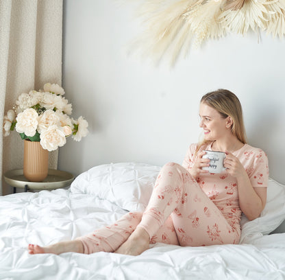 Pyjama pour femme en rayonne de bambou à manches courtes — Plantastic