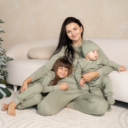 Dormeuse en laine et rayonne de bambou à zip double sens — Lily Pad