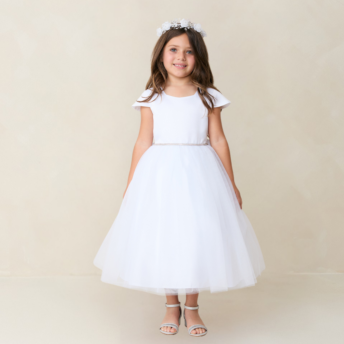 Robe de cérémonie fille "Élégance Sucre"