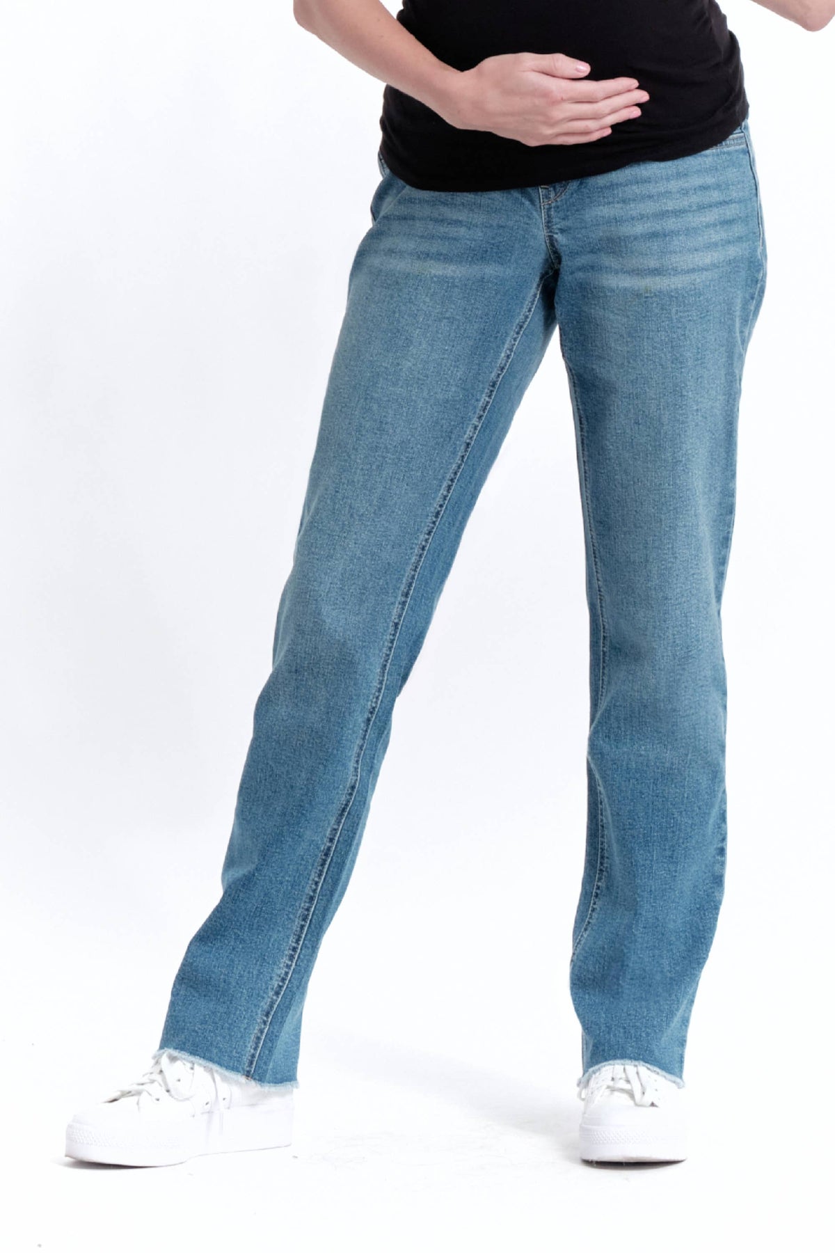 32-Inch Relaxed Straight Maternity Jeans