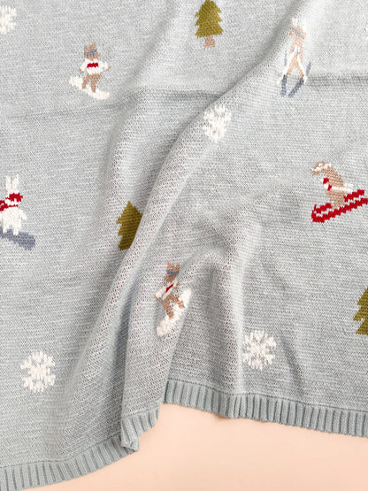 Couverture de ski | Coton biologique | The Blueberry Hill