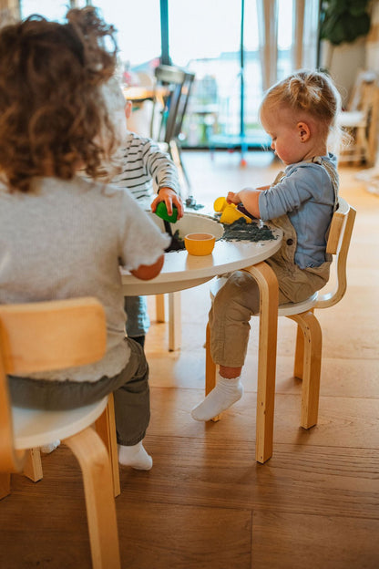 Table sensorielle en bois pour tout-petits - Table d'activités Montessori 4-en-1