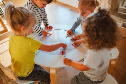 Table sensorielle en bois pour tout-petits - Table d'activités Montessori 4-en-1