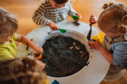 Table sensorielle en bois pour tout-petits - Table d'activités Montessori 4-en-1
