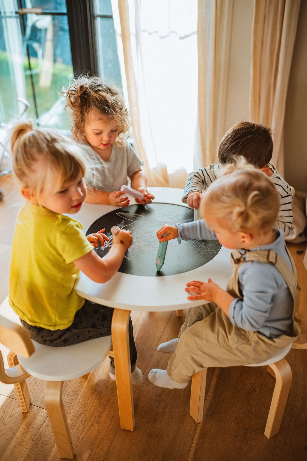 Wooden Sensory Table for Toddlers - 4-in-1 Montessori Activity Table
