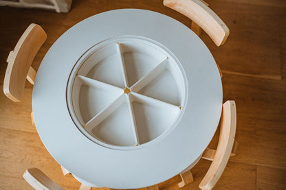 Table sensorielle en bois pour tout-petits - Table d'activités Montessori 4-en-1