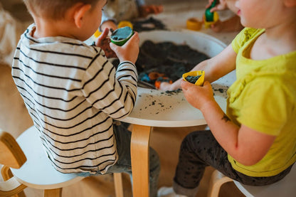 Table sensorielle en bois pour tout-petits - Table d'activités Montessori 4-en-1