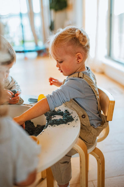Table sensorielle en bois pour tout-petits - Table d'activités Montessori 4-en-1