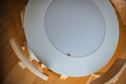 Table sensorielle en bois pour tout-petits - Table d'activités Montessori 4-en-1