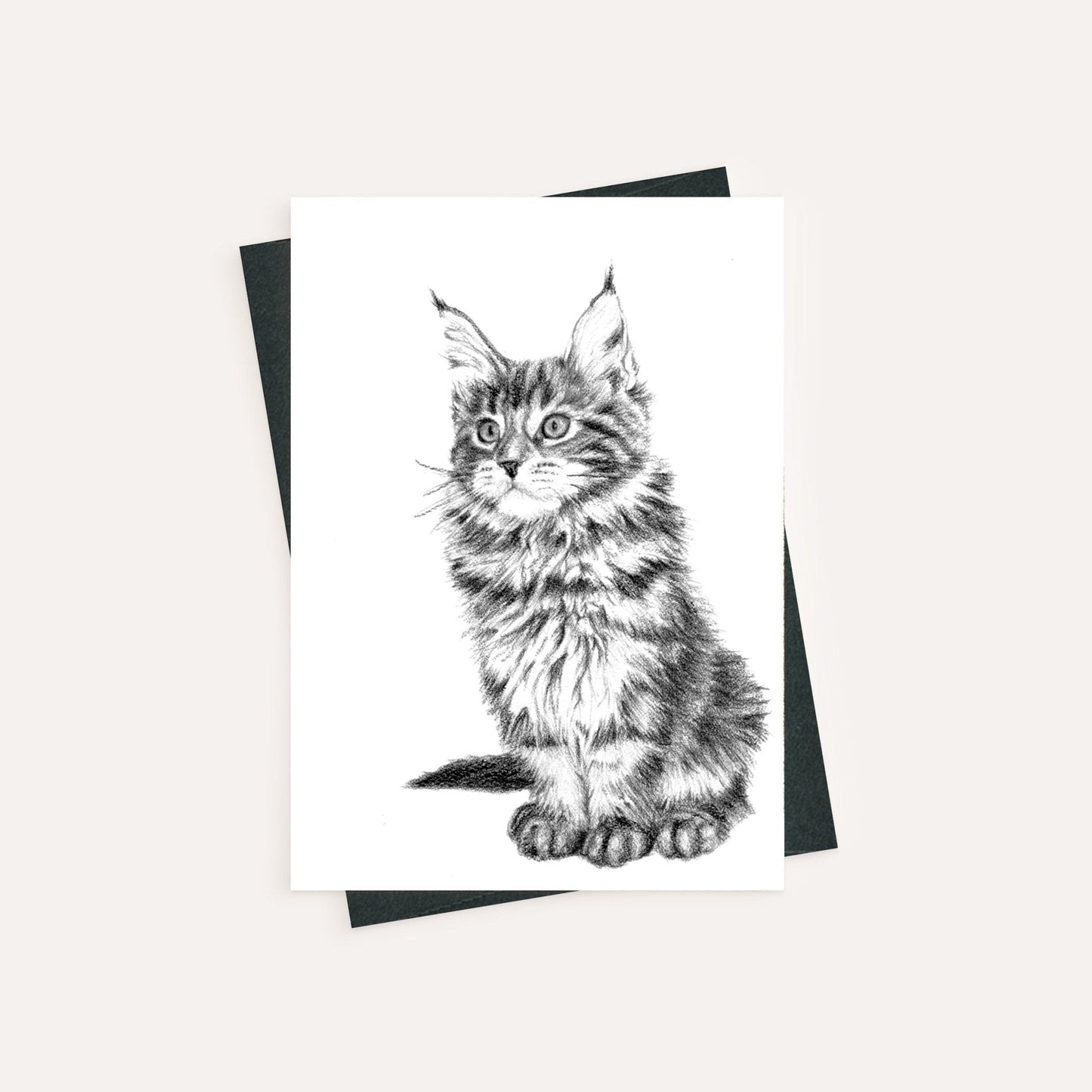 Adorable chat - carte de vœux