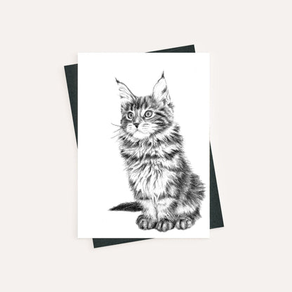 Adorable Cat - greeting card