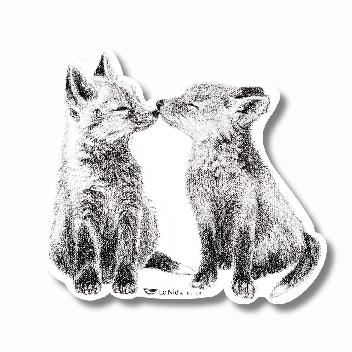 Aimant Renards adorables