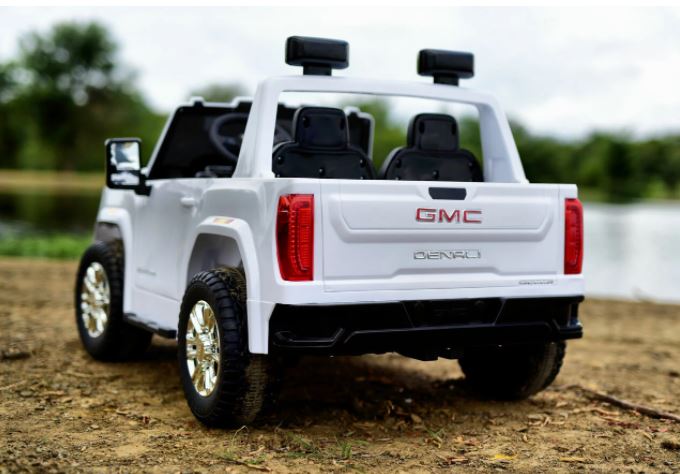 Voiture électrique GMC Sierra 24V améliorée 2026 pour enfants, 2 places, avec télécommande