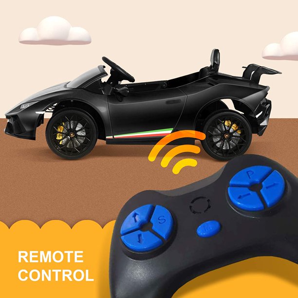 Voiture électrique Lamborghini Huracan DELUXE 12V 2026 pour enfants avec télécommande