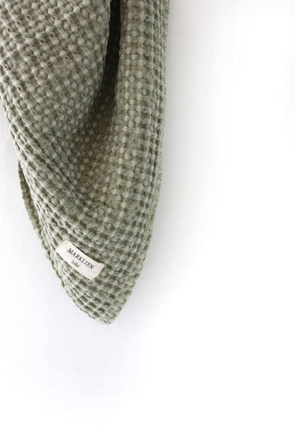 Couverture jumelée gaufrée Basilic