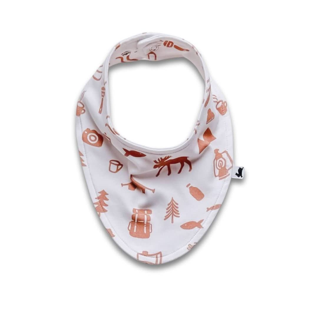 Bavoir bébé en bambou | Rayures arc-en-ciel