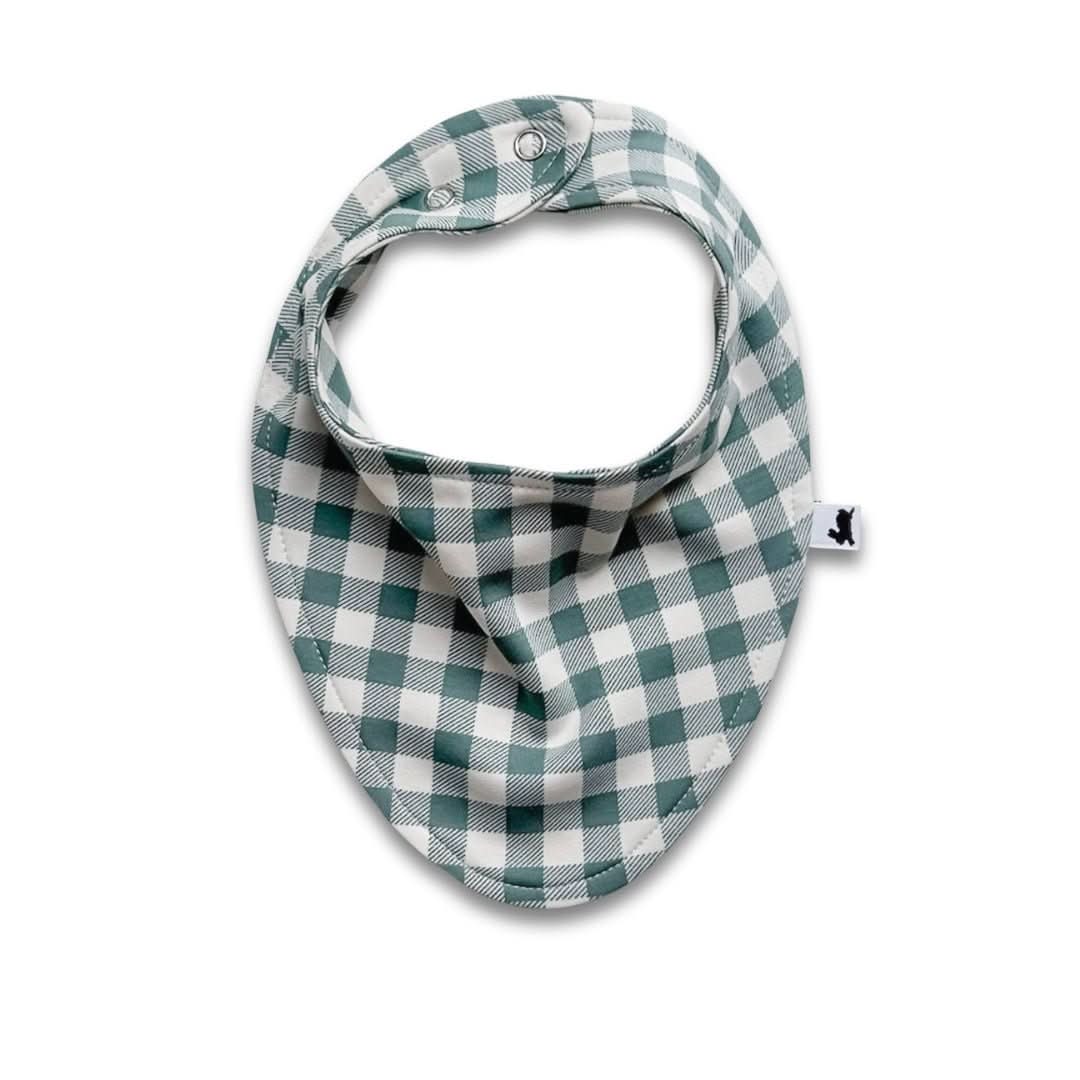 Bamboo Baby Bib | Blue Checkers