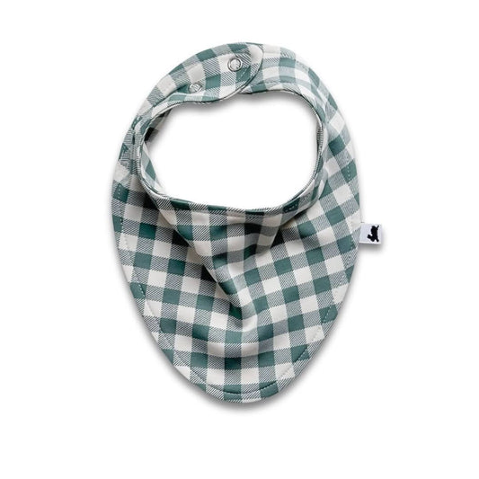 Bamboo Baby Bib | Eucalyptus Gingham
