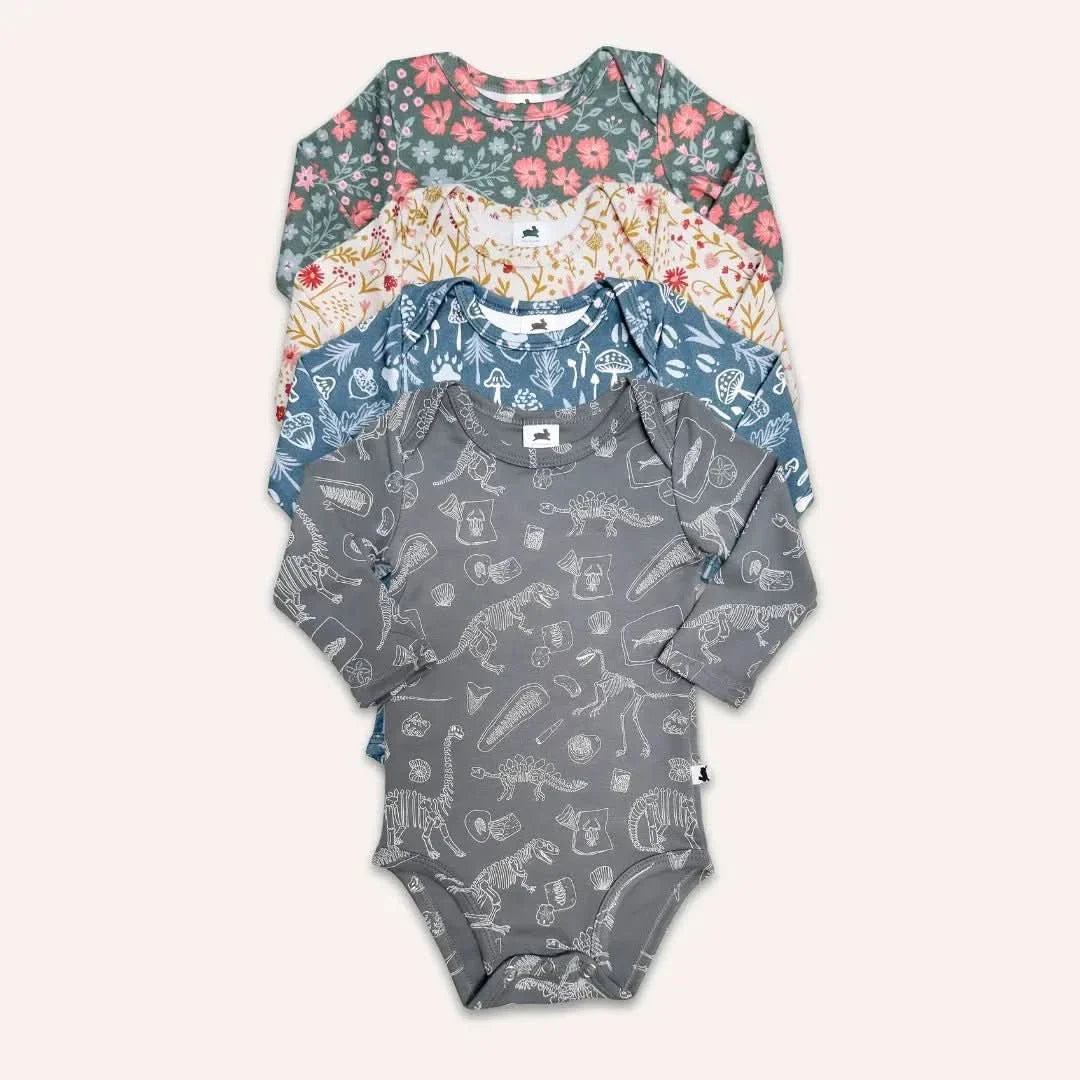 Baby Long-Sleeve Bamboo Onesie | Travel