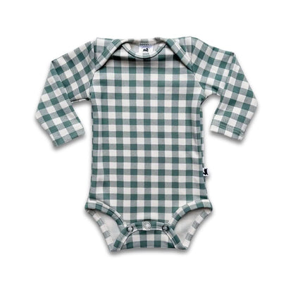Baby Long-Sleeve Bamboo Onesie | Market Veggies