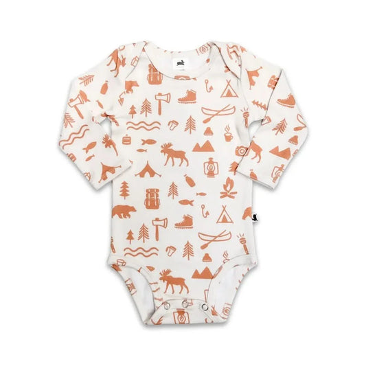 Baby Long-Sleeve Bamboo Onesie | Adventure