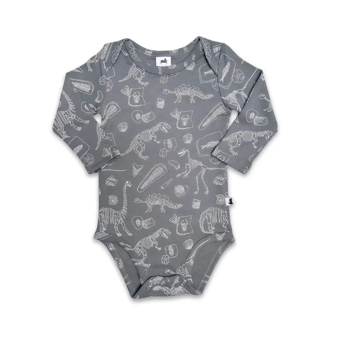 Baby Long-Sleeve Bamboo Onesie | Strawberry Patch