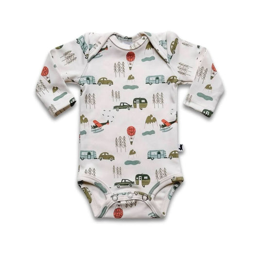 Baby Long-Sleeve Bamboo Onesie | Travel
