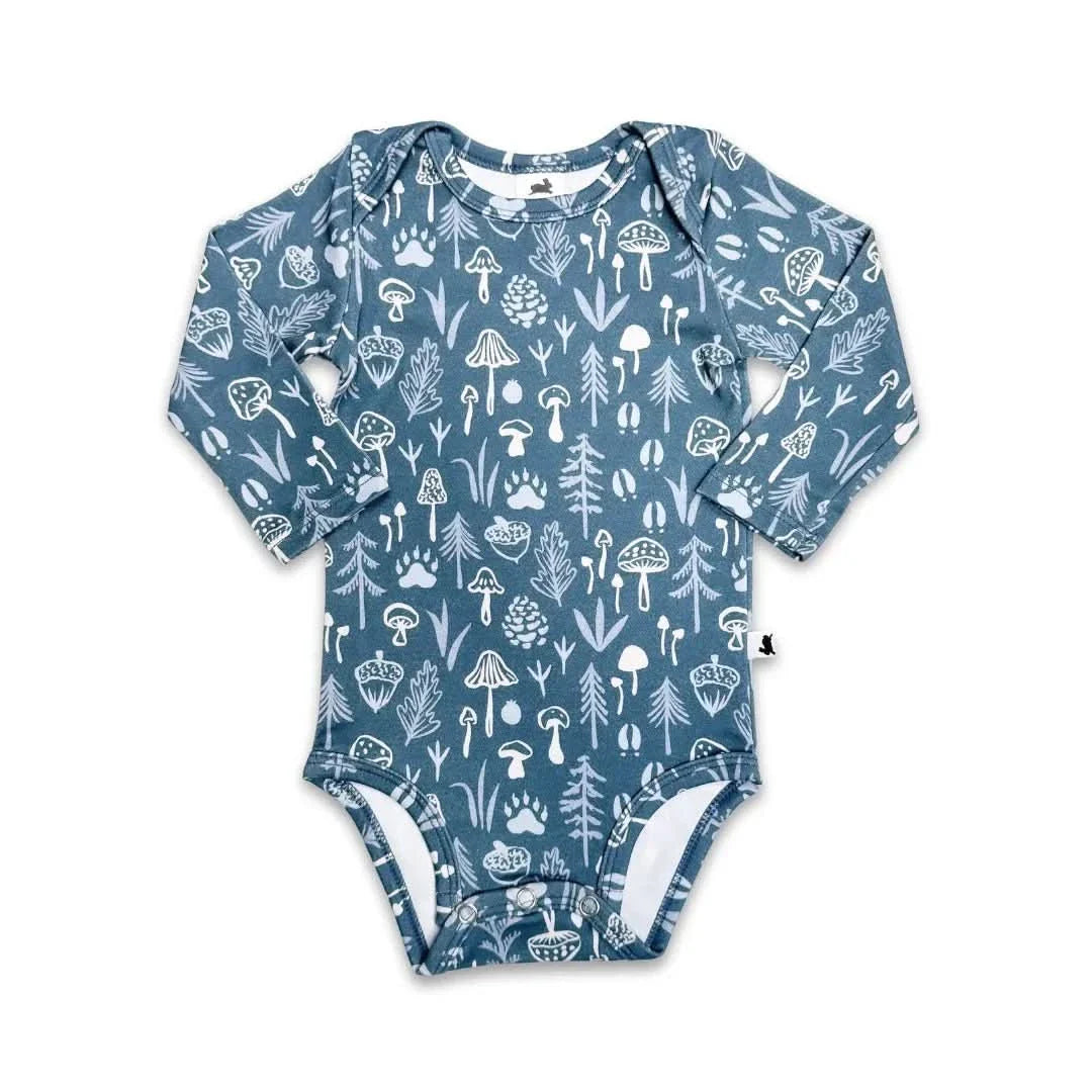 Baby Long-Sleeve Bamboo Onesie | Fossil