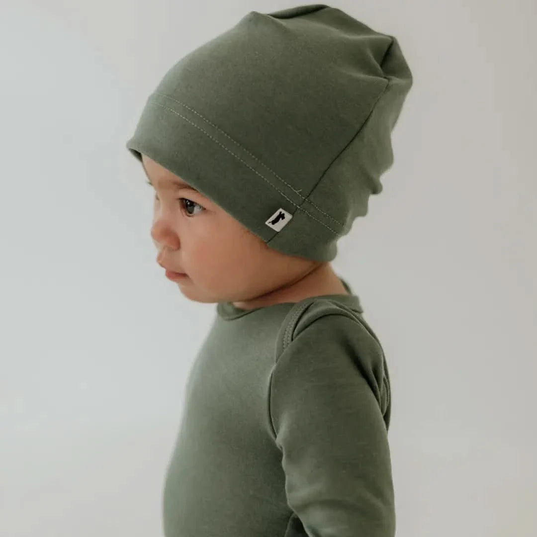 Baby Long-Sleeve Bamboo Onesie | Terracotta