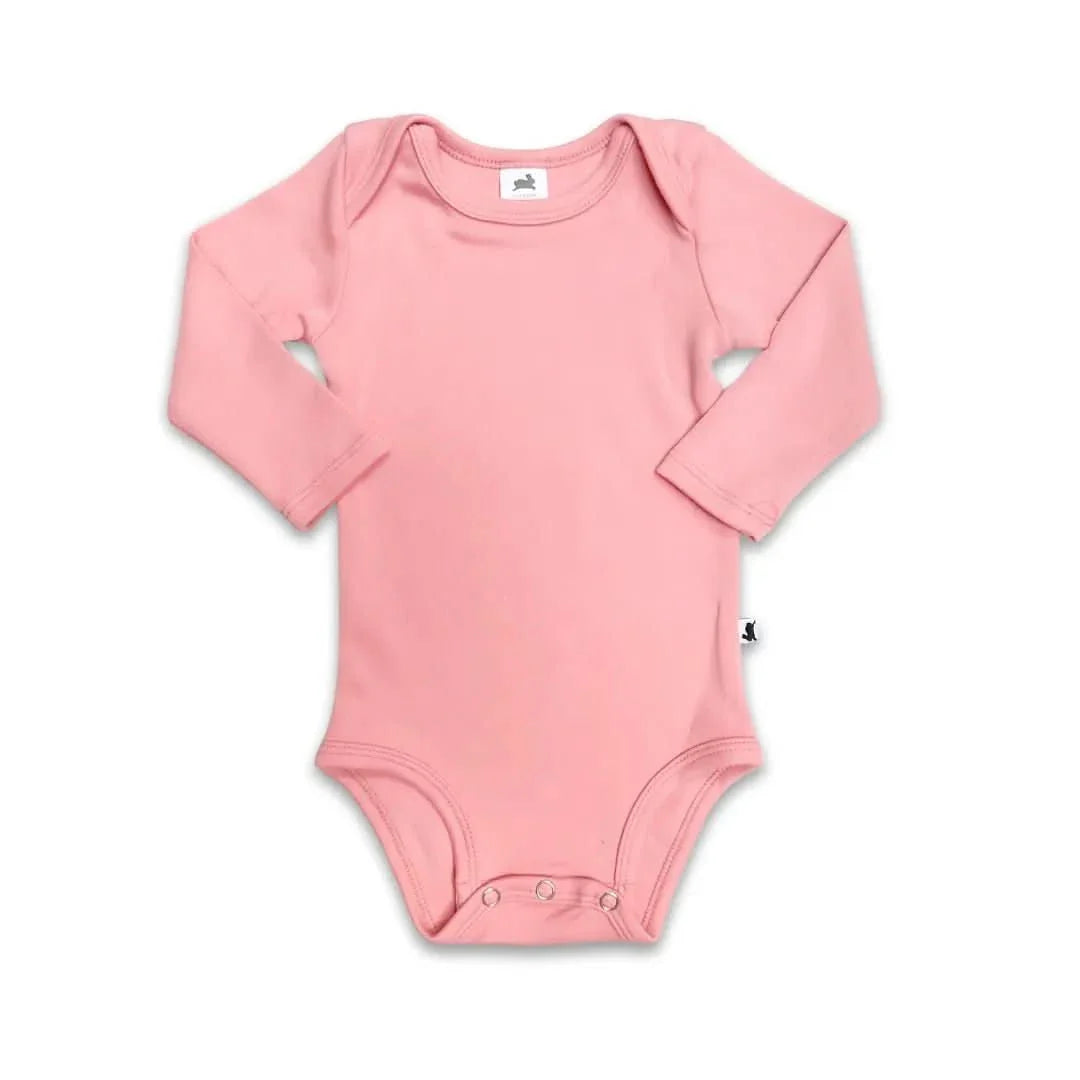 Grenouillère Bambou Manches Longues Bébé | Rose