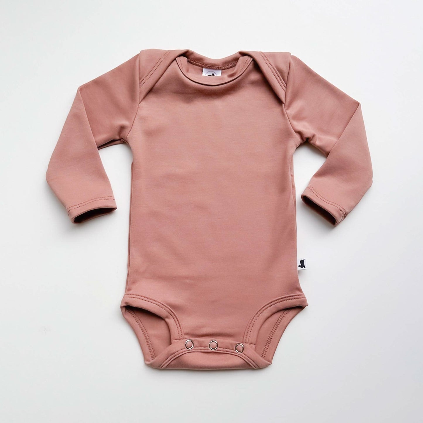 Baby Long-Sleeve Bamboo Onesie | Smoked Pine