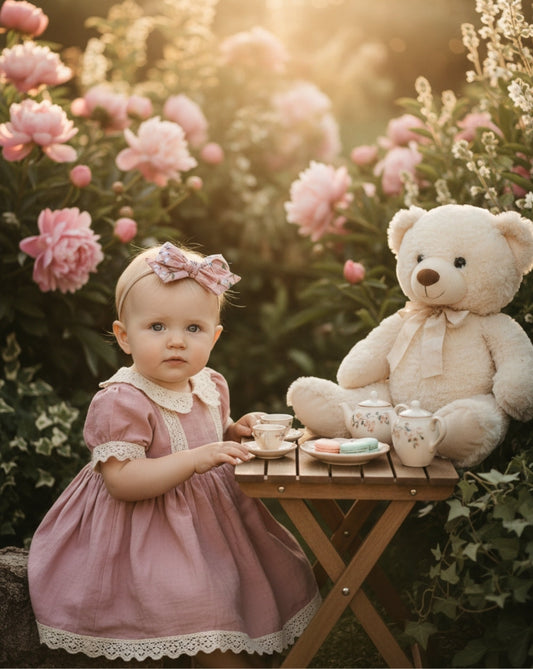 Boucle surdimensionnée Antique Rose Floral