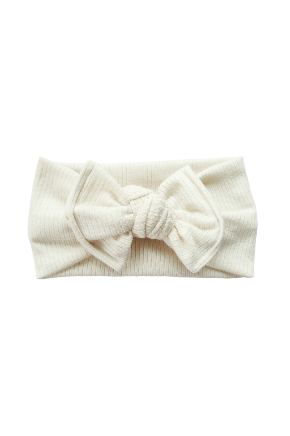 Modal Ribbed Headwrap – Natural, 0-3 Years