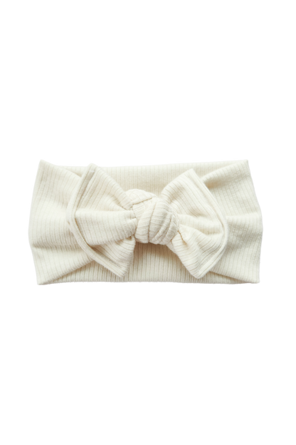 Bandeau côtelé en modal – Naturel, 0-3 ans