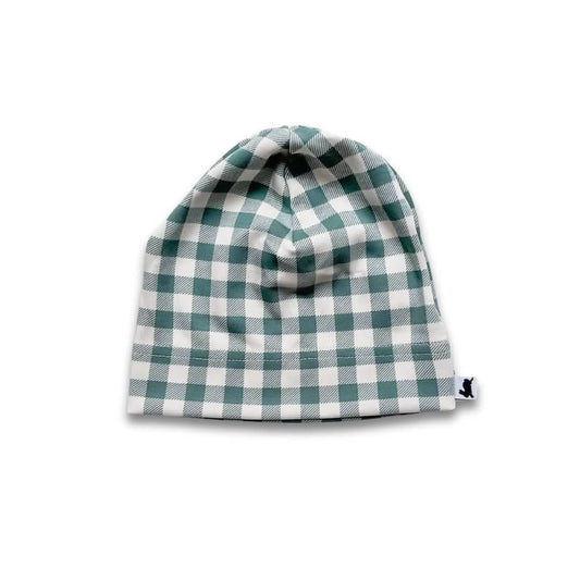 Baby/Kids' Bamboo Beanie | Eucalyptus Gingham
