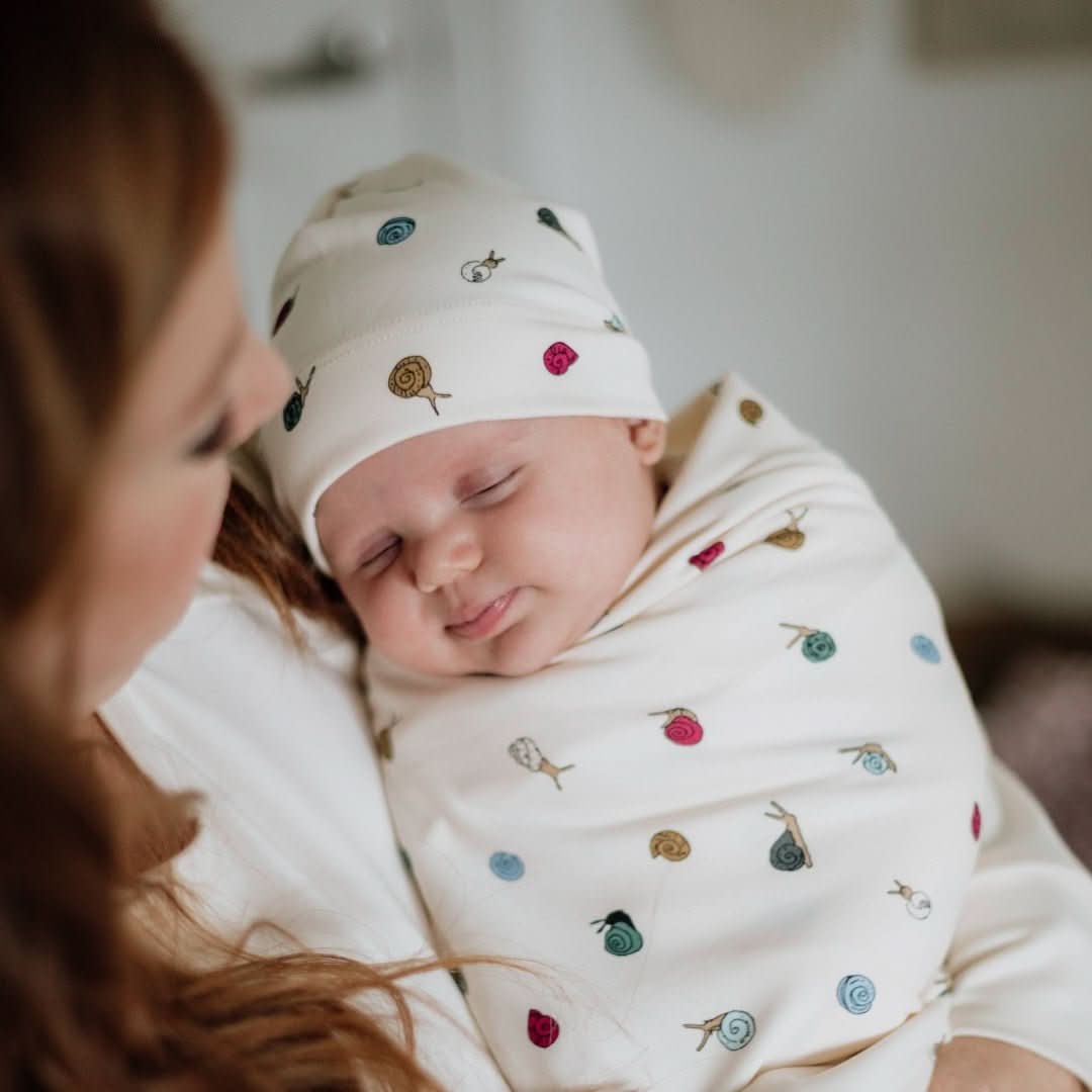 Bonnet bébé/enfant en bambou | Rayures baies