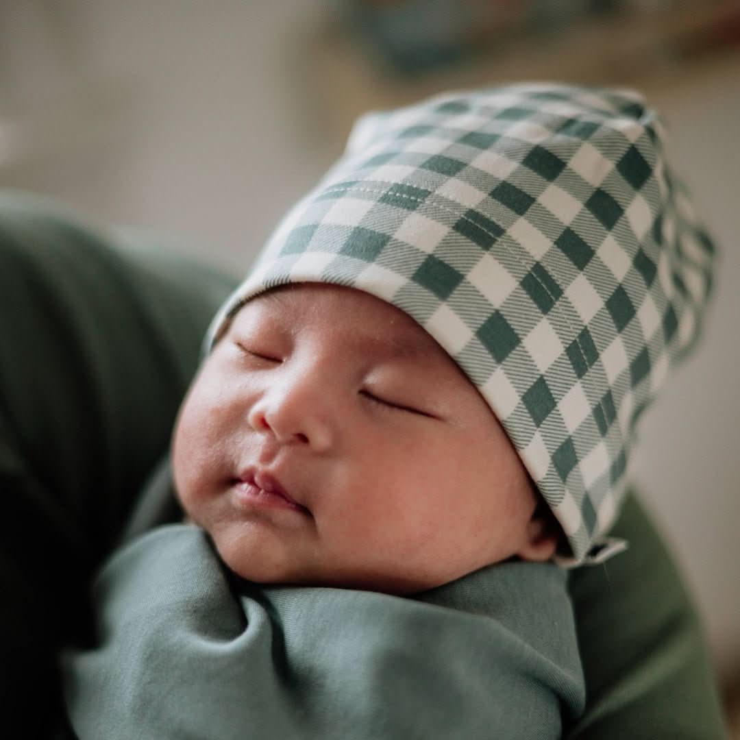 Bonnet bébé/enfant en bambou | Rayures baies