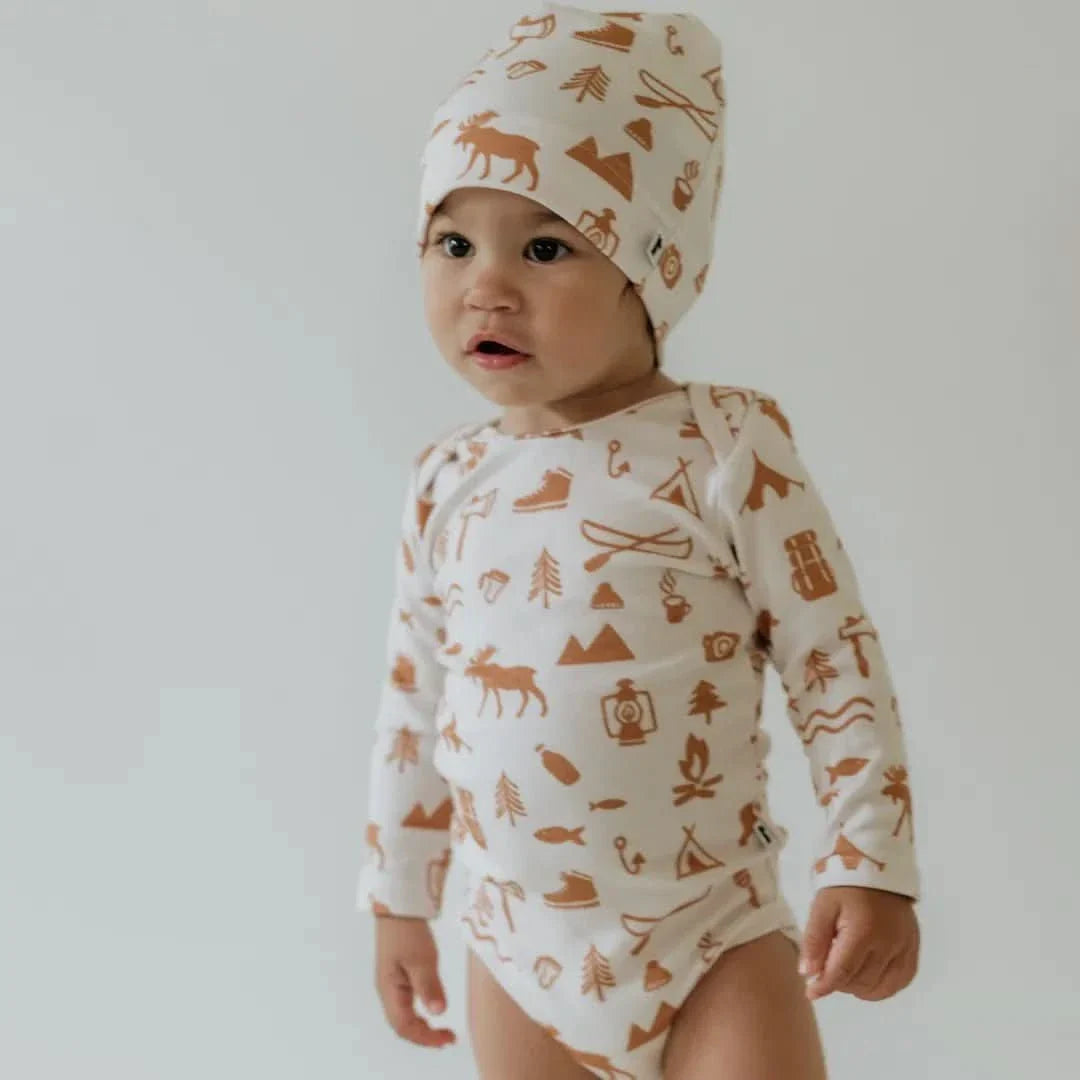 Bonnet bébé/enfant en bambou | Escargots Ditsy